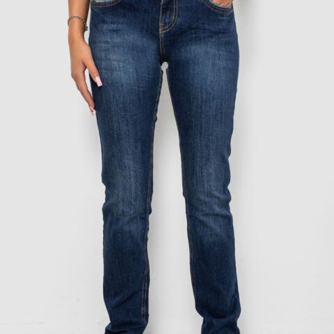 Джинси жіночі однотонні Straight fit